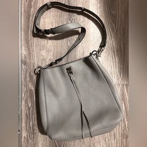 Rebecca Minkoff Grey Saddle Crossbody Bag